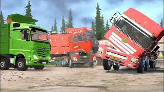 Truk joget gak abis abis  dump truk dance  truk trailer dance trukjogetlucu [upl. by Mendes]