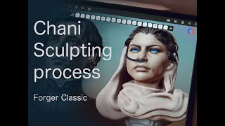 sculpting process in ForgerApp 17 Forger Classic iPad [upl. by Giana]