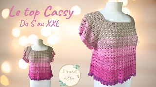 Comment réaliser un top sans coutures au crochet  le top Cassy [upl. by Boone355]