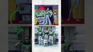 Buzz Lightyear of Star Command 2D to 3D Inspiration toystory buzzlightyear [upl. by Ahsier]