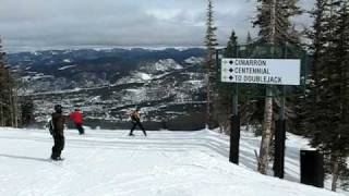 Breckenridge Cimarron ski run single black diamond [upl. by Nyrek411]