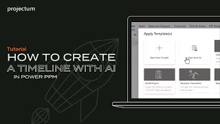How to create a timeline with AI in Power PPM [upl. by Hauhsoj]