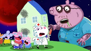 Zombie Apocalypse Mummy amp George Pig Turn Into Zombies 🧟‍♀️  Peppa Pig Funny Animation [upl. by Grube]