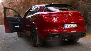 Alfa Romeo Stelvio Quadrifoglio  Good sound exhaust [upl. by Adnar681]