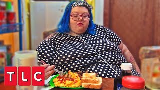 “Food Is My Reason For Existing” 593Lb Woman Can’t Get Out Of Bed On Her Own  My 600LB Life [upl. by Asiulairam880]