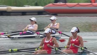 Lightweight Womens Double Sculls Rowing Repechage Replay  London 2012 Olympics [upl. by Hootman]