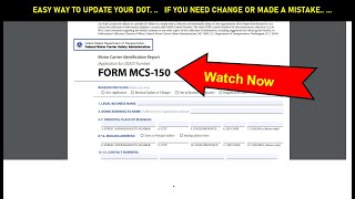 Trucking Business  How To Update Your DOT info 👇 [upl. by Loleta789]