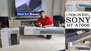 UNBOXING SONY HTA7000 712ch Dolby Atmos® DTSX® Soundbar  HTA7000 with SubwooferSASW3 DTS X [upl. by Clyde923]