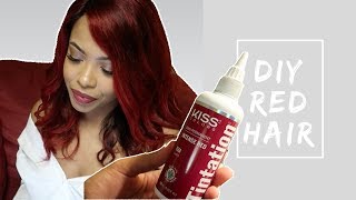 How to  DIY Red Hair ft Kiss Colors Tintation [upl. by Ecerehs]