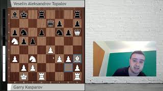 La inmortal del Ogro de Bakú Kasparov vs Topalov [upl. by Ahsiym]