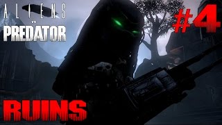 AVP Aliens vs Predator NIGHTMARE Predator Mission 4 Ruins  Gameplay Walkthrough [upl. by Asoral]