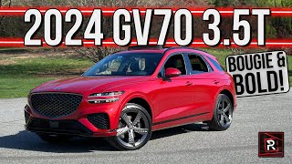 The 2024 Genesis GV70 35T Sport Prestige Is Strikingly Posh Compact Luxury SUV [upl. by Sihtnyc884]