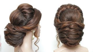 New Bridal Hairstyle Tutorial For Long Hair Wedding Updo [upl. by Milan]