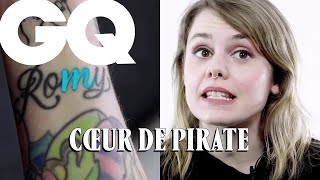 Coeur de Pirate dévoile ses tattoos  celui où elle sest évanouie sa carrière sa fille  GQ [upl. by Eerhs]