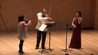 DVORÁK · Terzetto in C Major for Two Violins and Viola Op 74 SummerFest 2018 [upl. by Ellivro]