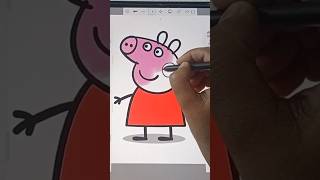 Coloring Peppa Pig peppapig shorts shortsvideo ytshorts viralvideo [upl. by Conger34]