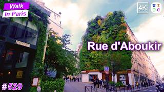 Rue dAboukir  Paris Walking Tour [upl. by Suirradal]