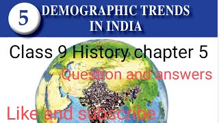 Demographics trends in India Class 9 Social science 1 chapter 5 Segaz studiessegaz680 [upl. by Boys]