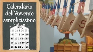 Calendario dellAvvento semplicissimo  Tutorial [upl. by Dahlstrom]