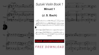 Suzuki Violin Book 1  Minuet 1 Shorts [upl. by Zedecrem]