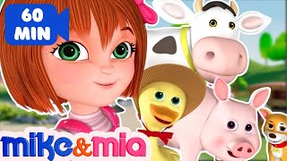 Nursery Rhymes Songs with Lyrics and Action  Collection of Popular Kids Songs by Mike and Mia [upl. by Mide]