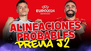 ¡ALINEACIONES PROBABLES y PREVIA FANTASY de la JORNADA 2 de la EUROCOPA 2024 ⚽🔥 [upl. by Mattson]