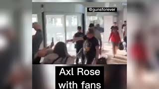 Axl Rose meets fans at the airport in Europe Guns N’Roses 2023 [upl. by Ybok645]