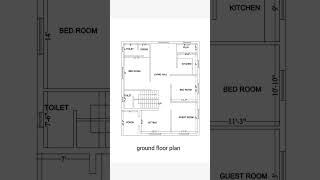 Ground floor plan 3BHK homeplan home housedesign shorts [upl. by Galitea952]