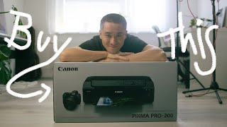 Why I bought Pixma PRO200 and NOT PRO300 for my Sticker business [upl. by Mildrid]