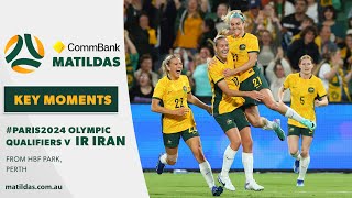 CommBank Matildas v IR Iran  Key Moments  AFC Womens Olympic Qualifier [upl. by Ydnas]