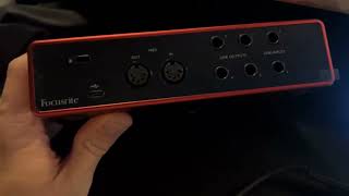 Focusrite Scarlett 4i4 3rd Gen 4 in Super portable and sleek came with the XLR cable [upl. by Htrowslle]