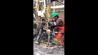 Drilling Operation Floorman Working on Rig rig ad drilling oil tripping [upl. by Saraiya]