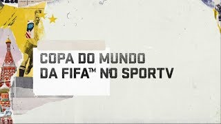 Vinheta de patrocínio da Copa do Mundo de 2018 no SporTV [upl. by Akemrehs]