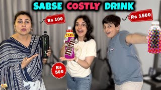 SABSE COSTLY DRINK  Aayu and Pihu Show [upl. by Notffilc]