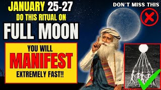 ✅Full Moon January 2024 Ritual  Manifest Anything Extrememly Fast💛  Leo Full Moon 2024 [upl. by Nauqel]