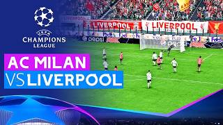 🔥 EPIC CLASH AC Milan vs Liverpool  UEFA Champions League  FC 24 🎮 [upl. by Ariane]