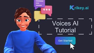 How to add Character AI voice for your 3D Avatar  Krikey AI Animation [upl. by Atinaej]