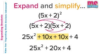 Expand amp Simplify Double Brackets AdvancedCoefficient of x  Tutorial  Revision [upl. by Sharline]