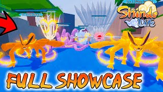 Shindo Life Gen 2 Tailed Beasts Full Showcase Brand New Tailed Beasts Shindo Life [upl. by Eutnoj]