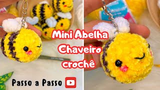 ♡ Abelha Chaveiro em Croche  Amigurumi iniciante 🐝❤️ [upl. by Kester]