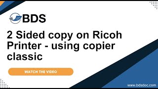 How to make a twosided copy on a Ricoh copier [upl. by Vinaya503]