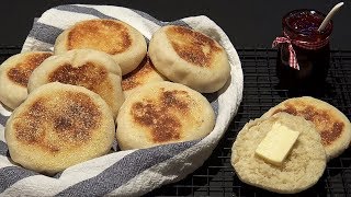 Pain maison cuit à la poêle  Recette de muffins anglais [upl. by Hogarth]