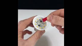 Led bulb repair experiment shortvideo [upl. by Alemahs]