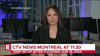 CFCF  CTV News at 1130  Temporary studios after flooding Open August 19 2024 [upl. by Heilman]