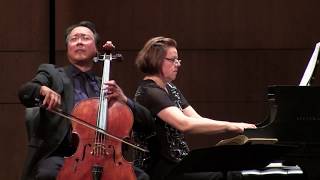 YoYo Ma cello and Kathryn Stott piano at the Moss Arts Center [upl. by Aniarrol]