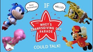 If Macys Thanksgiving Day Parade balloons could talk [upl. by Ainimreh]