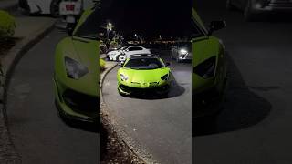 Verde Ithaca Aventador SVJ at night [upl. by Tecu172]