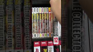 COMIC BOOK BOOKSHELF ORGANIZATION 📚😜 comics comicbook bookshelf marvel omnibus [upl. by Ahsienot516]