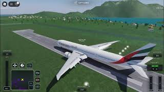 Landing an 777x at Tivat in Project Flight Roblox [upl. by Liva]