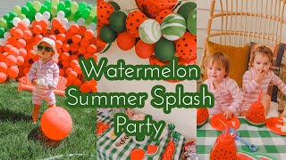 Watermelon Themed Summer Splash Party [upl. by Bough]